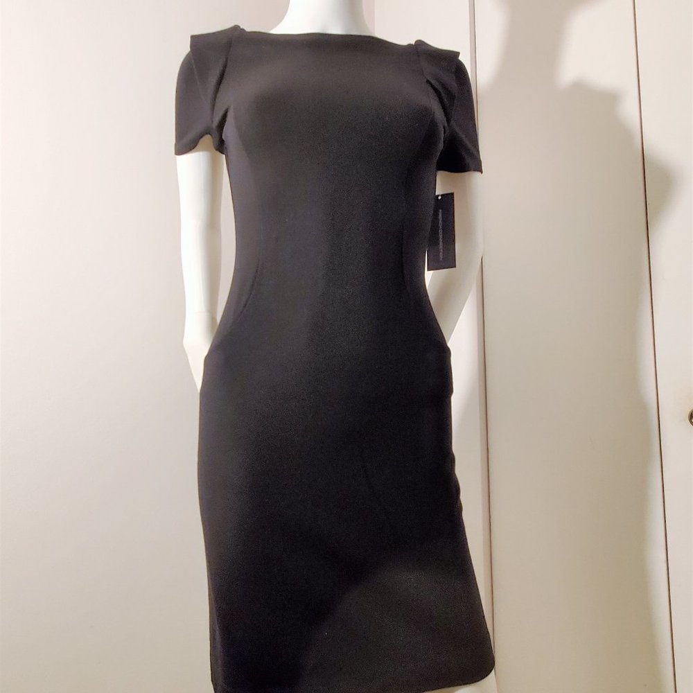 (NWT) French Connection, Black Cocktail Dress, Size 6